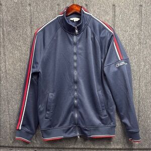Ben Sherman Navy Jacket with Red and White Accents